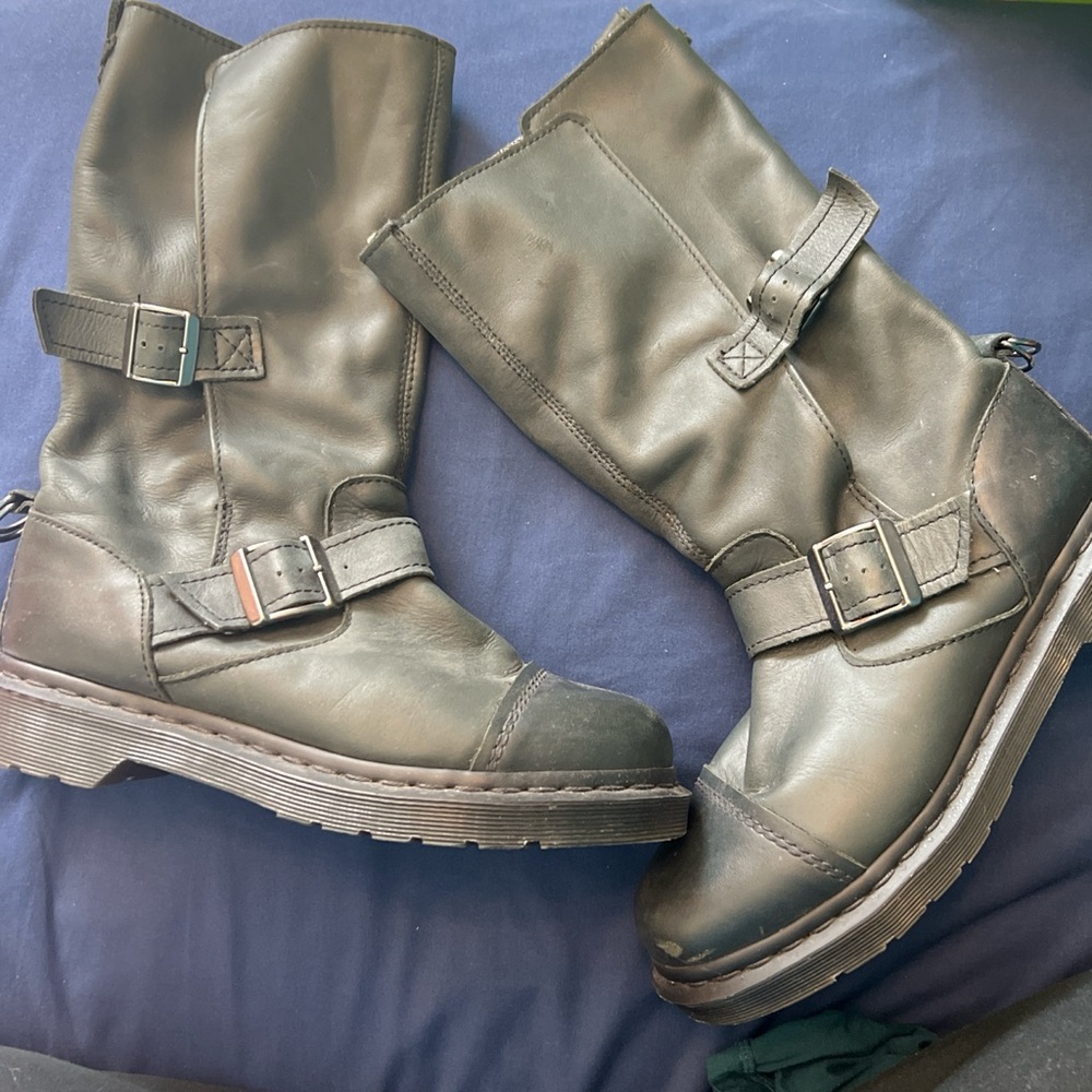 Dr. Martens Black Leather Boots